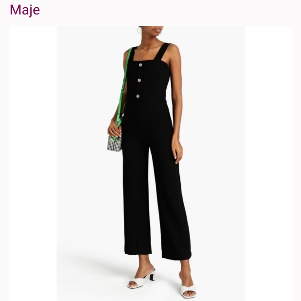 NWT Maje Pampi Crepe Jumpsuit 34 EU / XS
